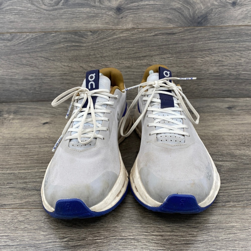 On Running Cloudnova 4 Womens 7.5 Grey Navy Running Shoes - Picture 5 of 10